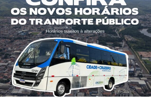 Cruzeiro divulga novos horários do transporte público urbano