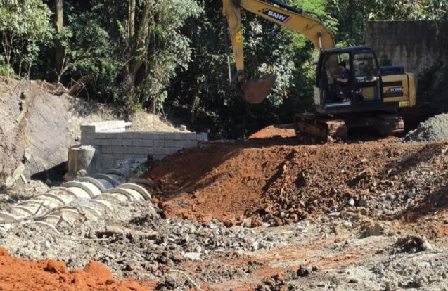 Obras de drenagem entram na fase final no bairro Bonfim em Taubaté