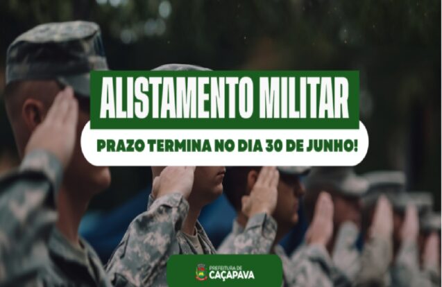 Prazo do alistamento militar termina em junho para jovens de Caçapava