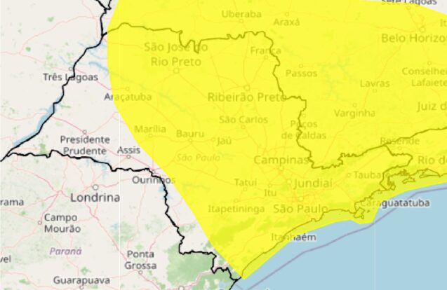 Vale do Paraíba, Litoral Norte e Serra da Mantiqueira entram em alerta para tempestade nesta terça-feira