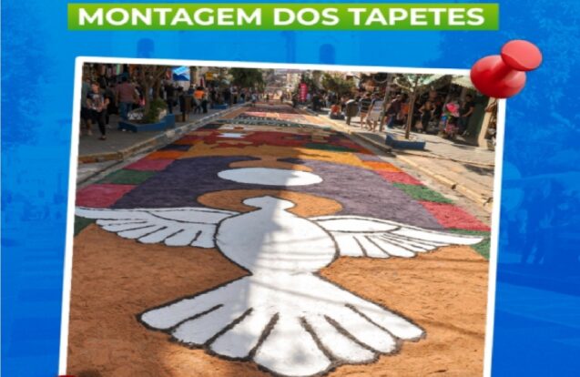 Aparecida prepara 24 tapetes ornamentais para Corpus Christi 2026