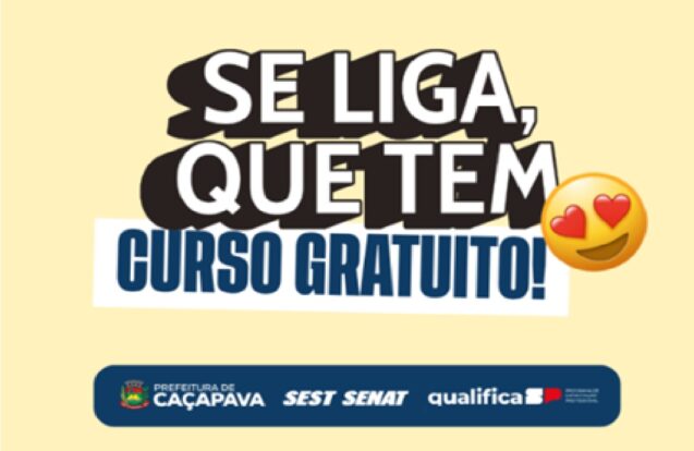 Caçapava abre inscrições para cursos gratuitos de Logística e Informática
