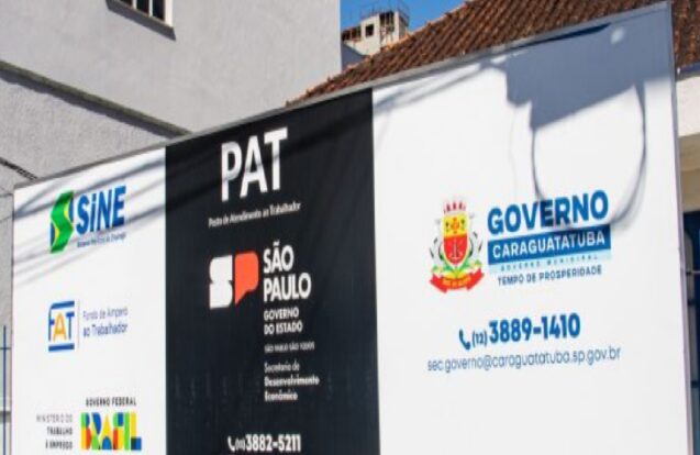 Caraguatatuba começa semana com 100 vagas de emprego abertas no PAT