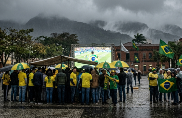 Frio e chuva podem marcar o horário do jogo do Brasil no Vale do Paraíba nesta quarta-feira