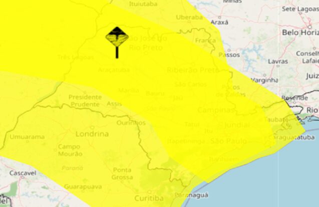 INMET alerta para queda de temperatura e chuvas no Vale do Paraíba nesta terça-feira