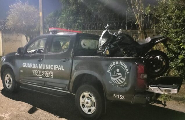 Motocicleta furtada é recuperada pela GCM de Taubaté após denúncia