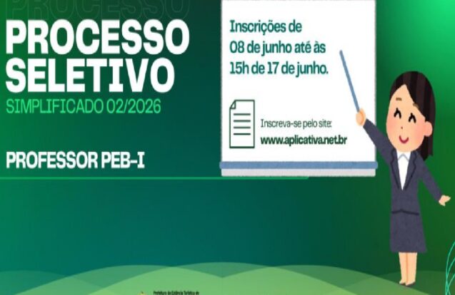 Paraibuna abre processo seletivo para professores com salário de R$ 4,3 mil
