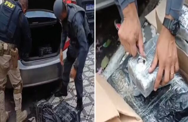 Perseguição na Dutra termina com apreensão de mais de 100 kg de cocaína em Taubaté