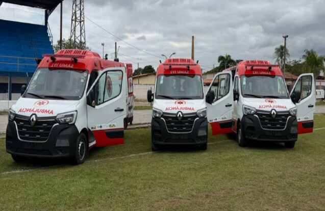 São José dos Campos renova frota do SAMU com três novas ambulâncias