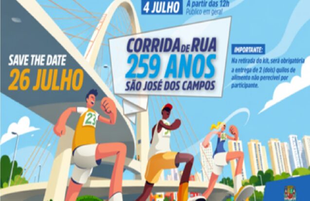 Corrida de Aniversário de São José dos Campos abre inscrições gratuitas neste sábado