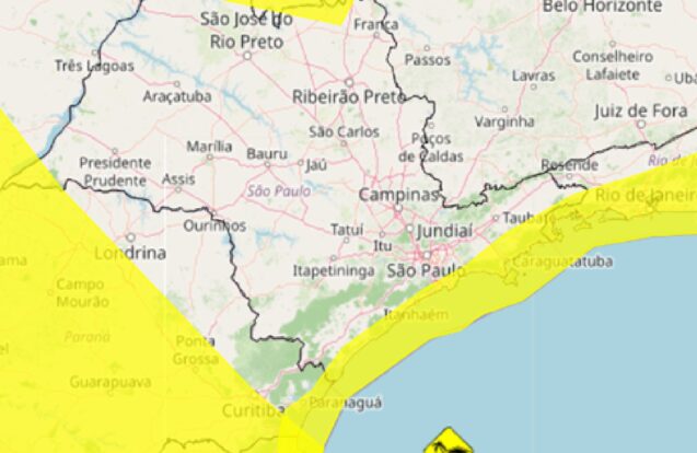 Fim de semana será de tempo mais frio e céu nublado no Vale do Paraíba; Litoral Norte tem alerta para ventos costeiros
