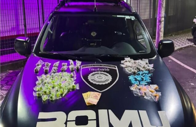 Homem é preso por tráfico de drogas durante patrulhamento da GCM em Taubaté