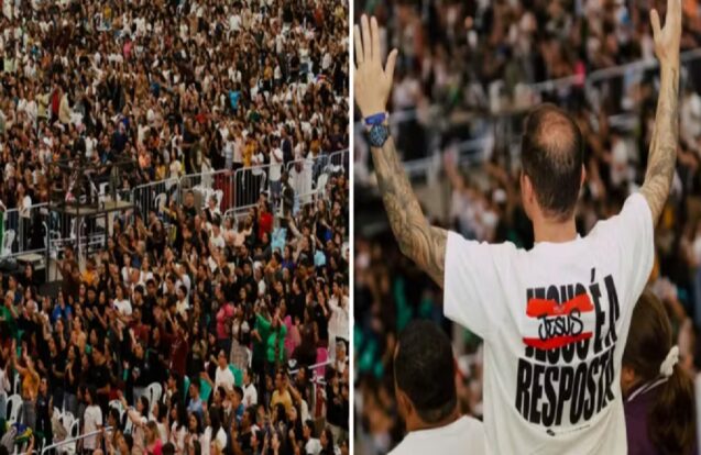 Milhares de fiéis participam do Acampamento PHN na Canção Nova, em Cachoeira Paulista