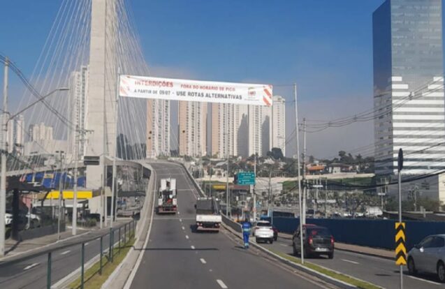 Ponte Estaiada de São José segue com interdições até o fim de julho