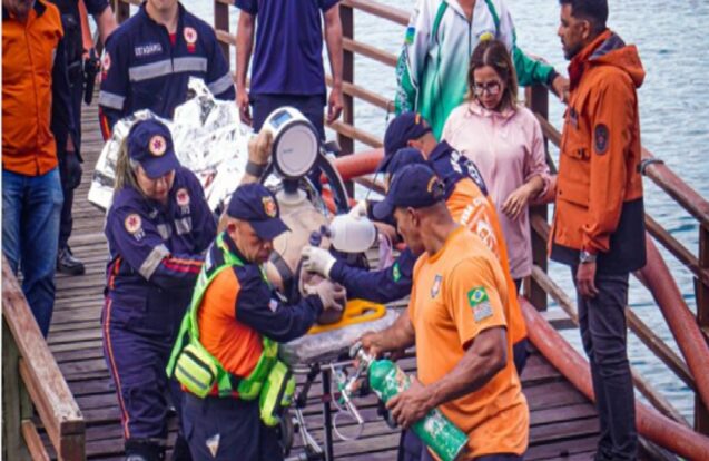 Vendaval provoca naufrágio, deixa um morto e causa estragos em São Sebastião