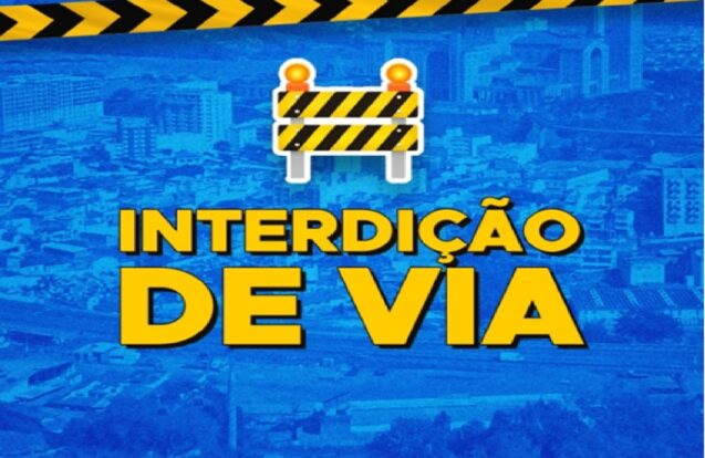 Rua Vicente Pasin terá interdição nesta segunda-feira em Aparecida