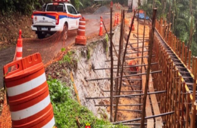 Ubatuba terá nova interdição na Estrada do Monte Valério nesta quarta