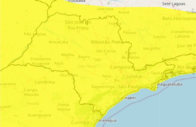 Alerta de tempestade coloca Vale do Paraíba em atenção nesta terça-feira