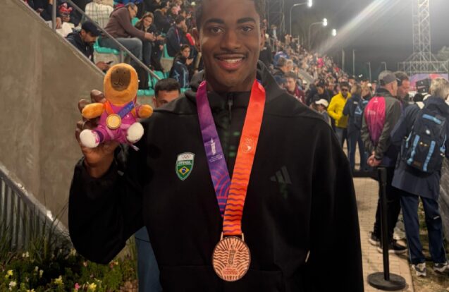 Atleta de Taubaté conquista bronze nos Jogos Sul-Americanos
