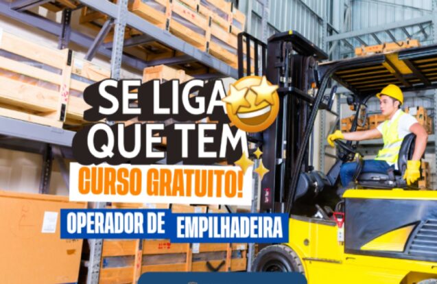 Caçapava abre inscrições para curso gratuito de operador de empilhadeira