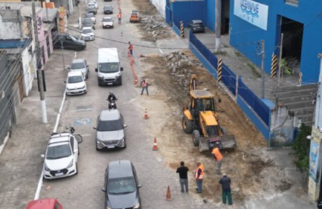 São Sebastião avança com obras na Rua Antônio Goulart Marmo
