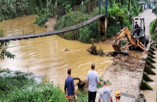 Ubatuba monitora áreas afetadas pelas chuvas e mantém acessos interditados