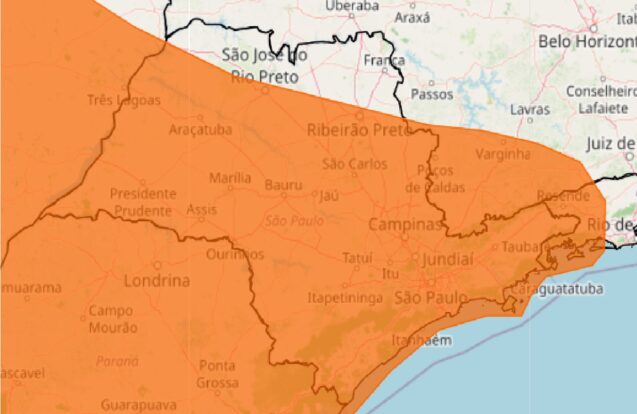 Vale do Paraíba e Litoral Norte têm alerta para tempestades nesta terça-feira