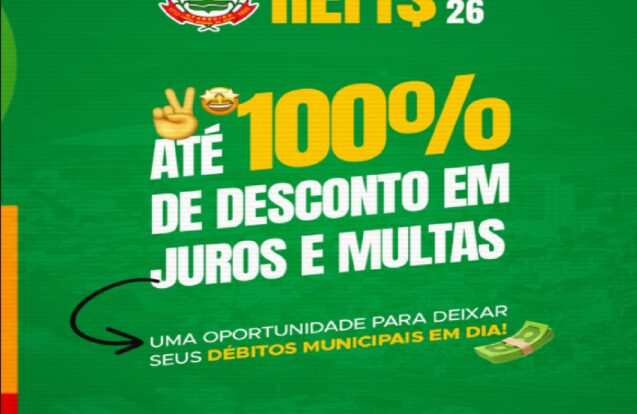 Aparecida oferece até 100% de desconto em multas e juros para regularizar débitos