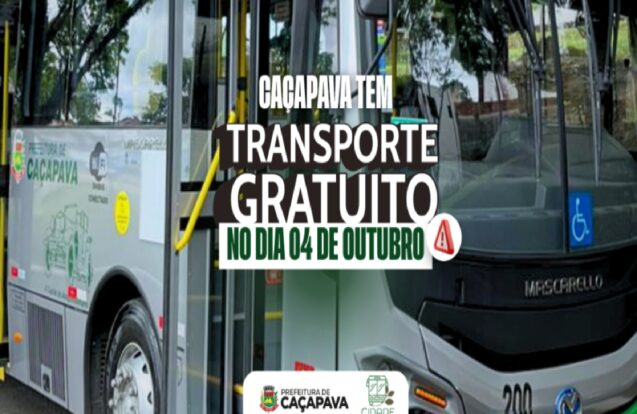 Caçapava terá ônibus gratuitos no domingo de eleição