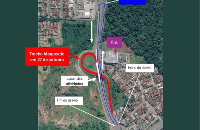 Caraguatatuba terá bloqueio em viaduto da Rodovia dos Tamoios nesta terça