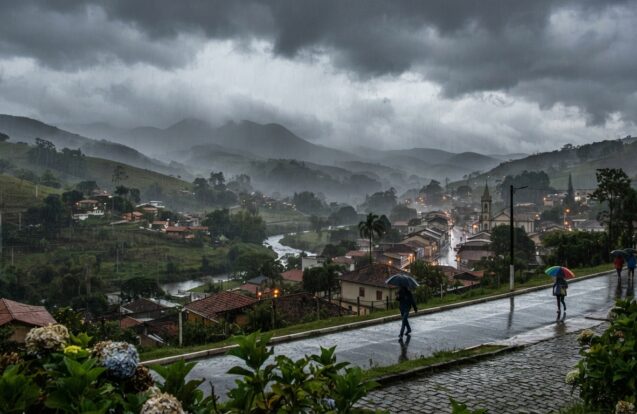Fim de semana com chuva e mudança no tempo em todo o Vale