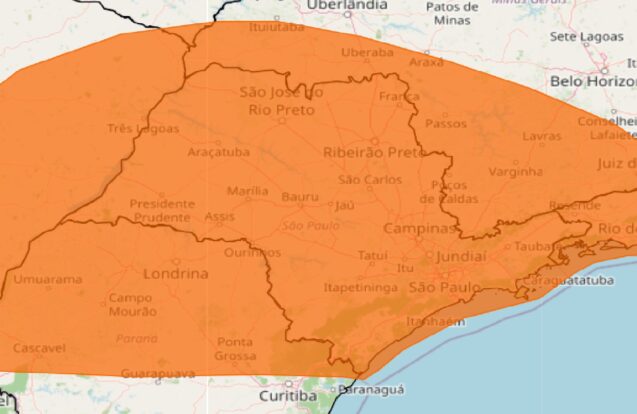 INMET emite alerta de tempestade com perigo para o Vale do Paraíba neste domingo (11)