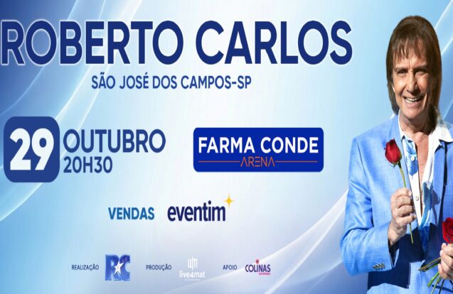 Roberto Carlos faz show em São José dos Campos nesta quinta-feira