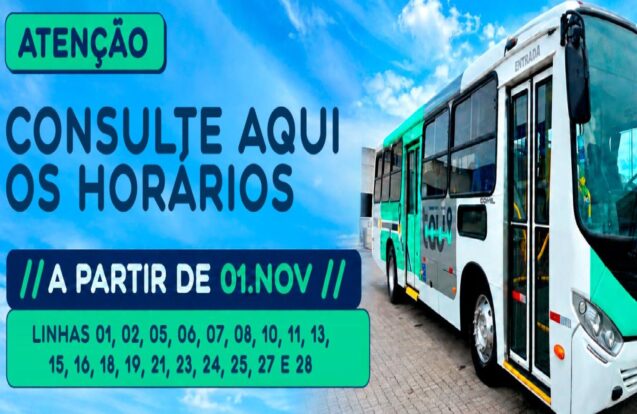 Taubaté atualiza horários de 20 linhas de ônibus a partir de domingo