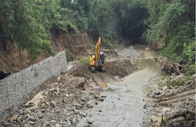 Taubaté avança com obras de contenção no córrego do Convento Velho