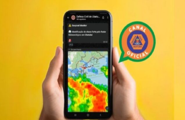 Ubatuba cria canal no WhatsApp para alertas de chuvas e ventos fortes